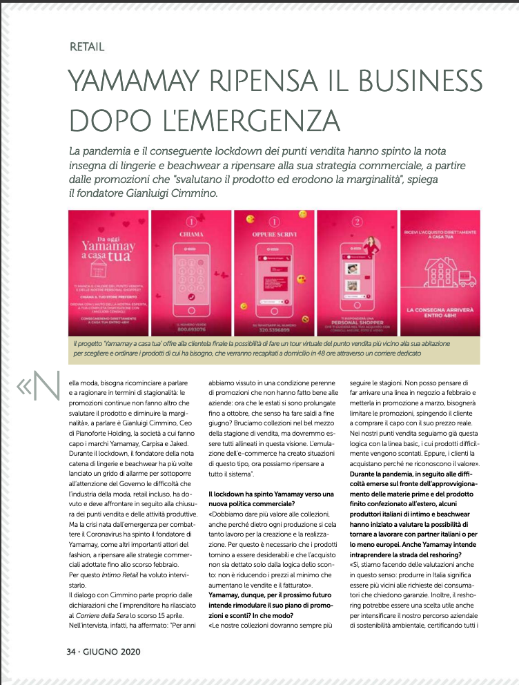 Intimo Retail Giugno