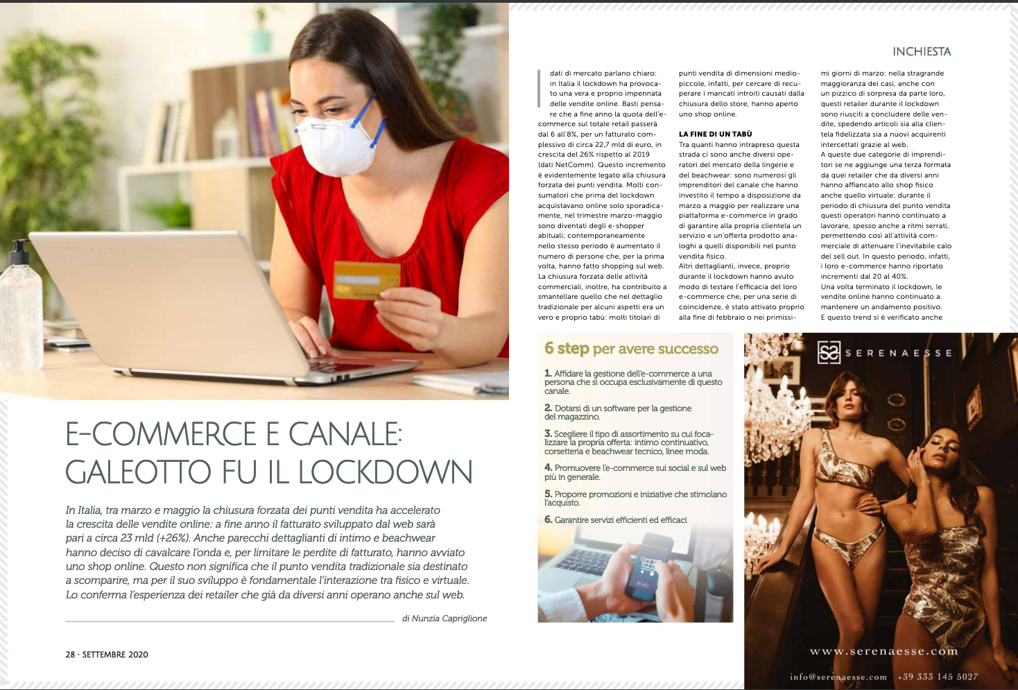 intimo retail settembre 2020